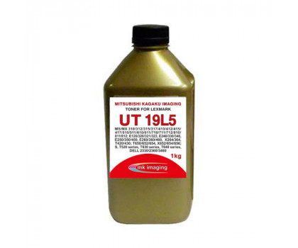 Тонер для Lexmark Универсал UT 19L5 (фл,1кг,MITSUBISHI/MKI) Gold ATM 