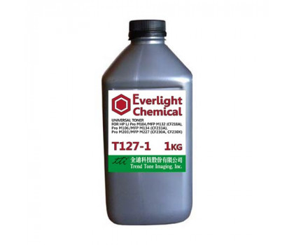 Тонер для HP Универсал тип T127-1 (фл,1кг,Everlight/TTI) Silver ATM 
