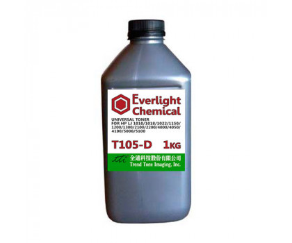 Тонер для HP Универсал тип T105-D (фл,1кг,Everlight/TTI) Silver ATM 