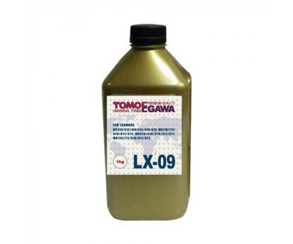Тонер для Lexmark Универсал тип LX-09 (фл,1кг,TOMOEGAWA) Gold ATM 