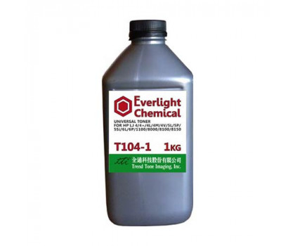 Тонер для HP Универсал тип T104-1 (фл,1кг,Everlight/TTI) Silver ATM 